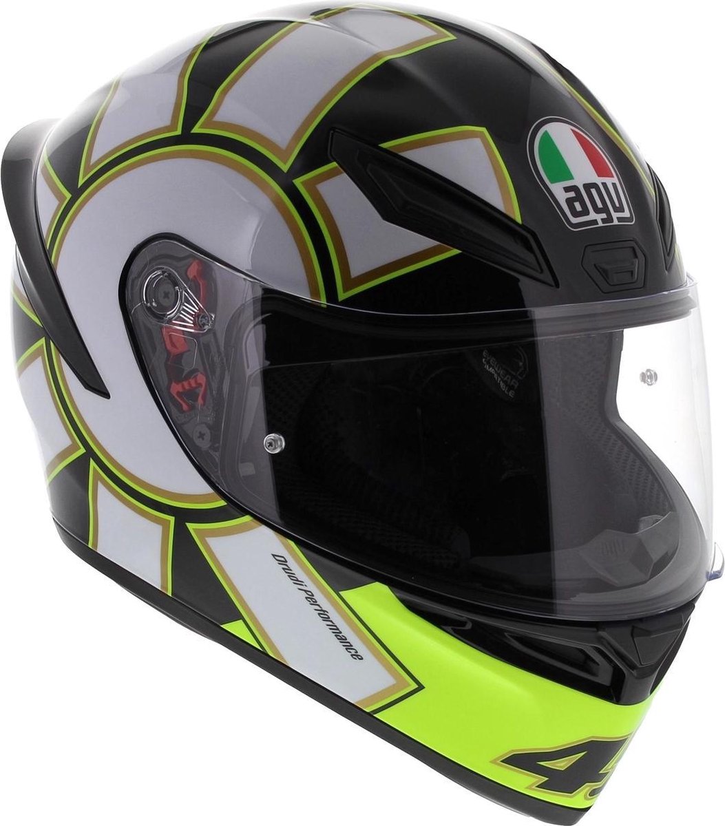 Agv K1 Gothic 46 Zwart Integraalhelm - Motorhelm - Maat M/L