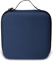 kwmobile Opbergtas voor Tonie-figuren - Nylon tas voor 20 Tonies - Harde opbergcase in donkerblauw