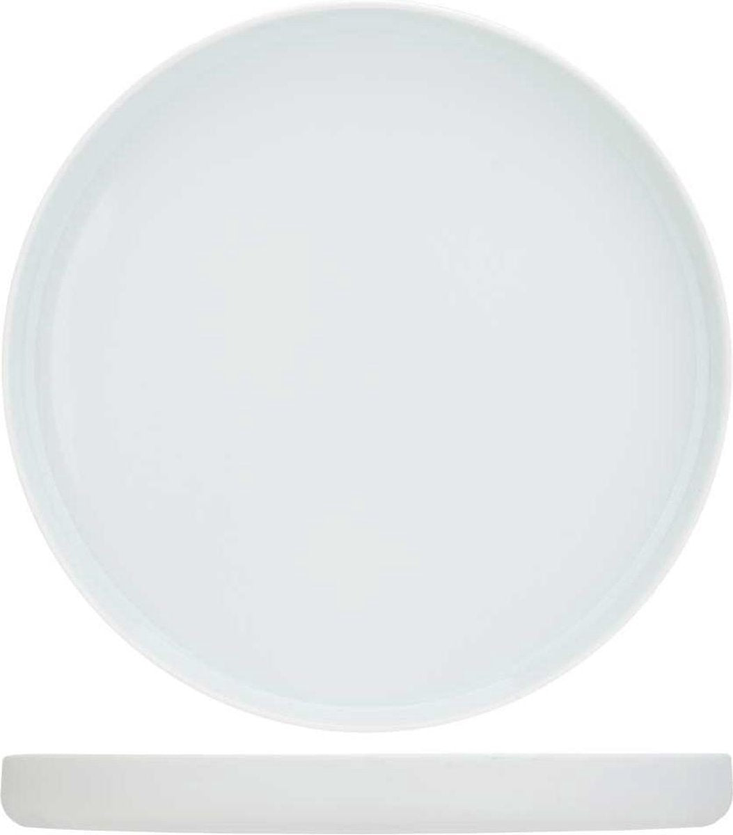 Charming White Plat Bord D24cm