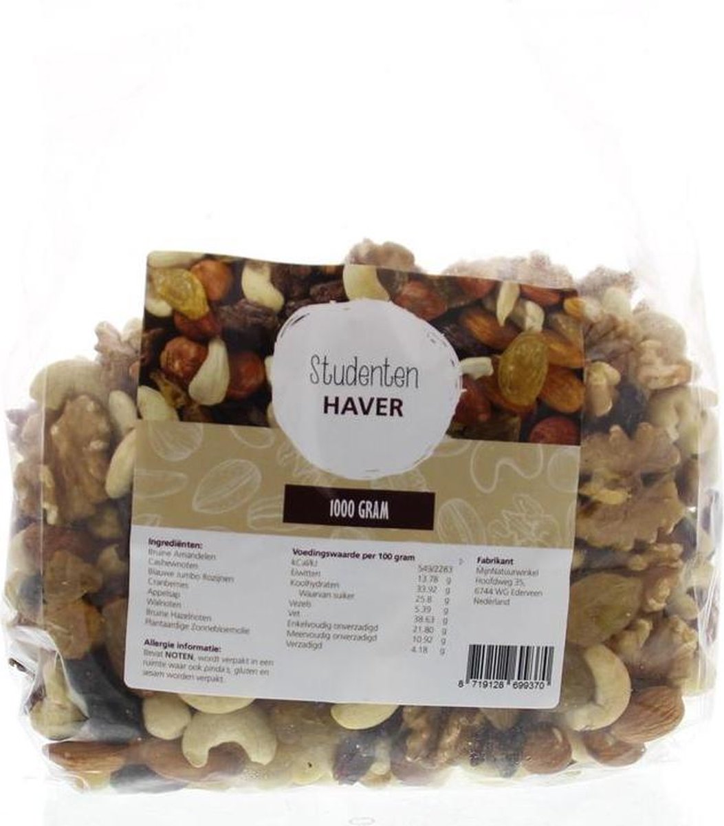 Mijnnatuurwinkel Studentenhaver 1 kg