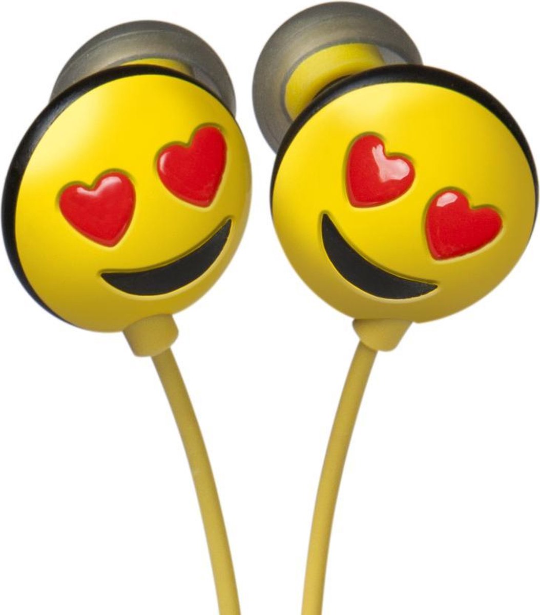 JAMOJI lovestruck oortjes - kinder oordopjes - emoticons
