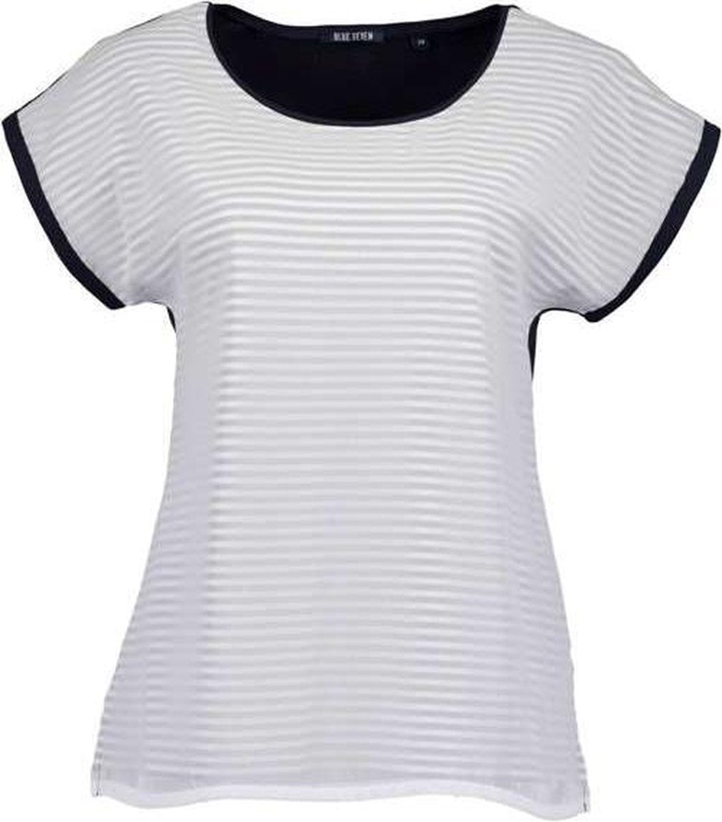 Blue Seven dames shirt donkerblauw/wit - maat 40
