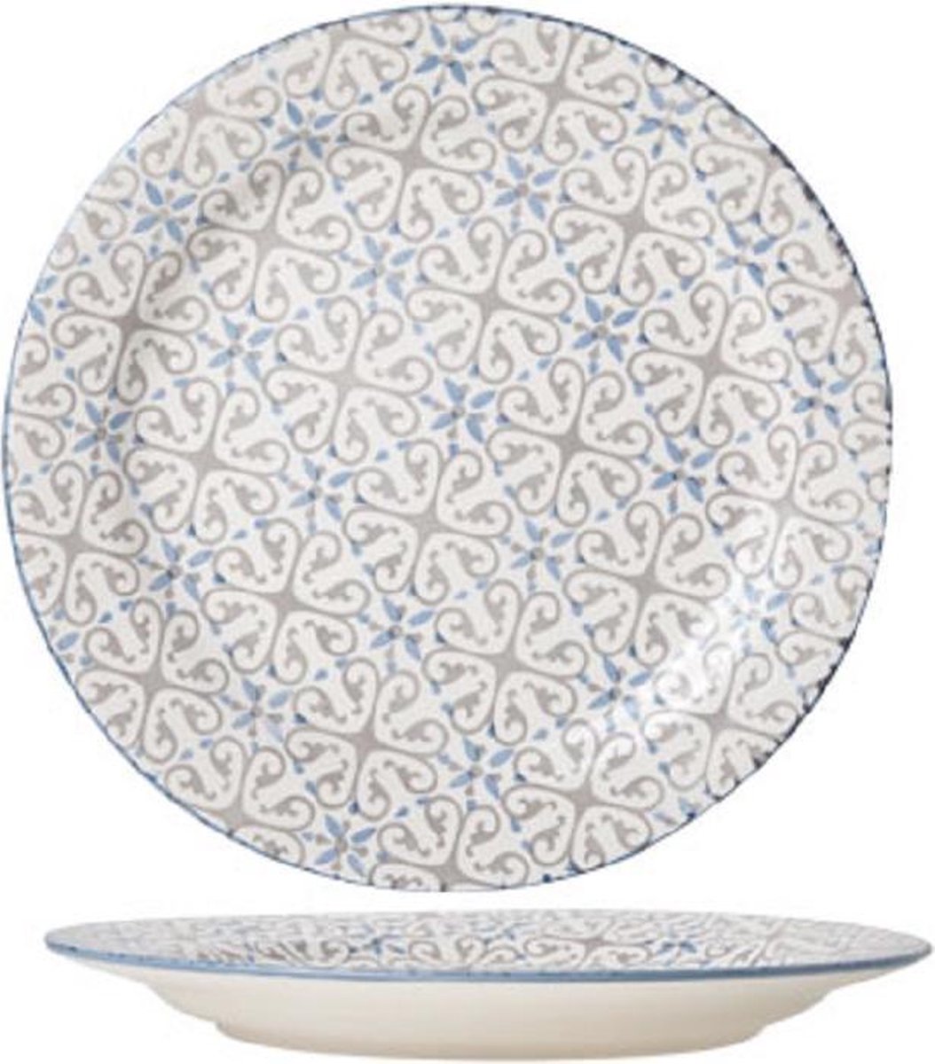 Cosy en Trendy Trinidad Plat Bord  Aardewerk - D26.5cm (set van 6) En Yourkitchen E-kookboek - Heerlijke Smulrecepten