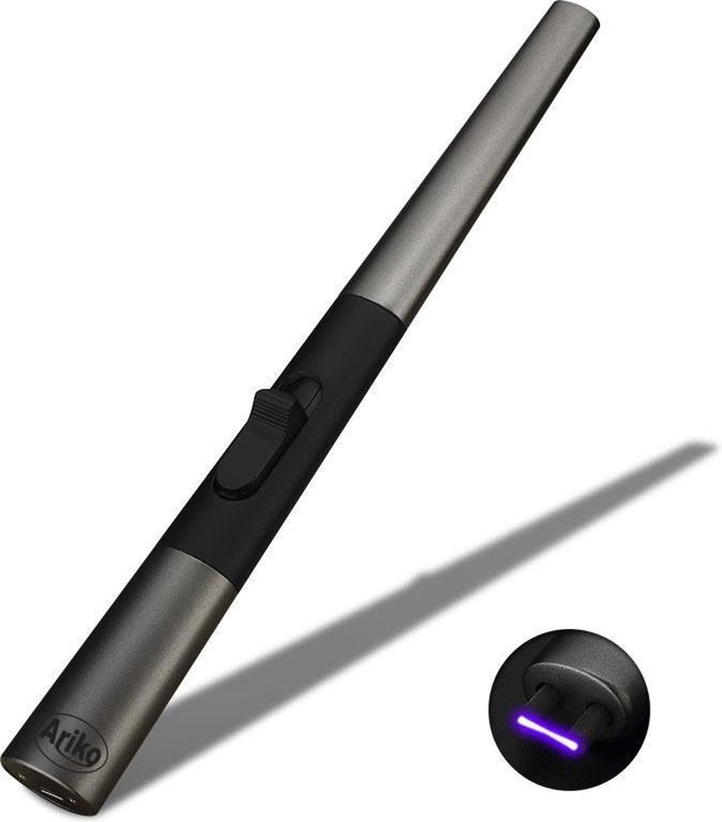 Ariko Luxe Plasma Arc aansteker in cadeaudoos|USB- oplaadbaar| Vlamloze elektrische aansteker voor keuken