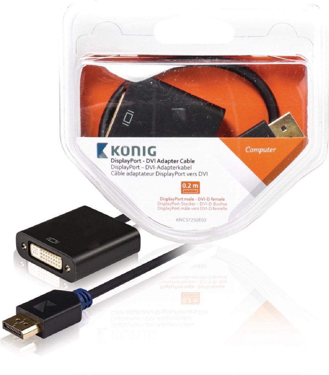 Konig DisplayPort naar DVI adapter - 0