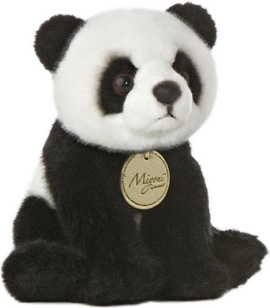 Aurora Knuffelpanda Miyoni Junior 19 Cm Pluche Zwart/wit