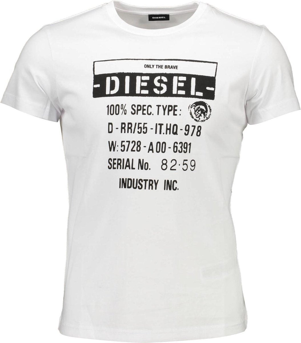 Diesel T-shirt Wit XL Heren