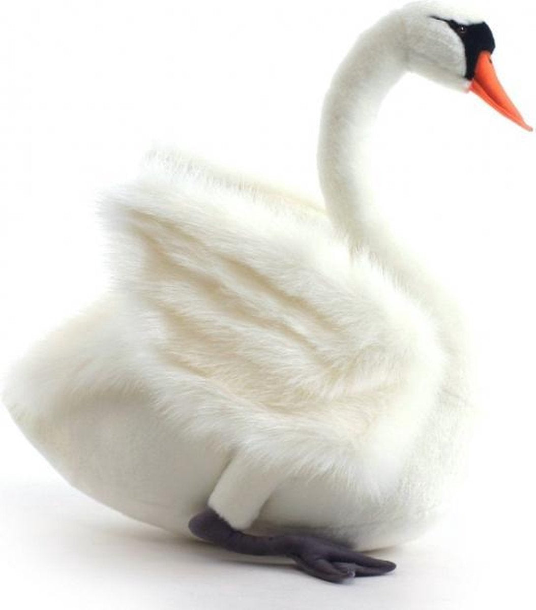 Pluche witte zwaan 64 cm