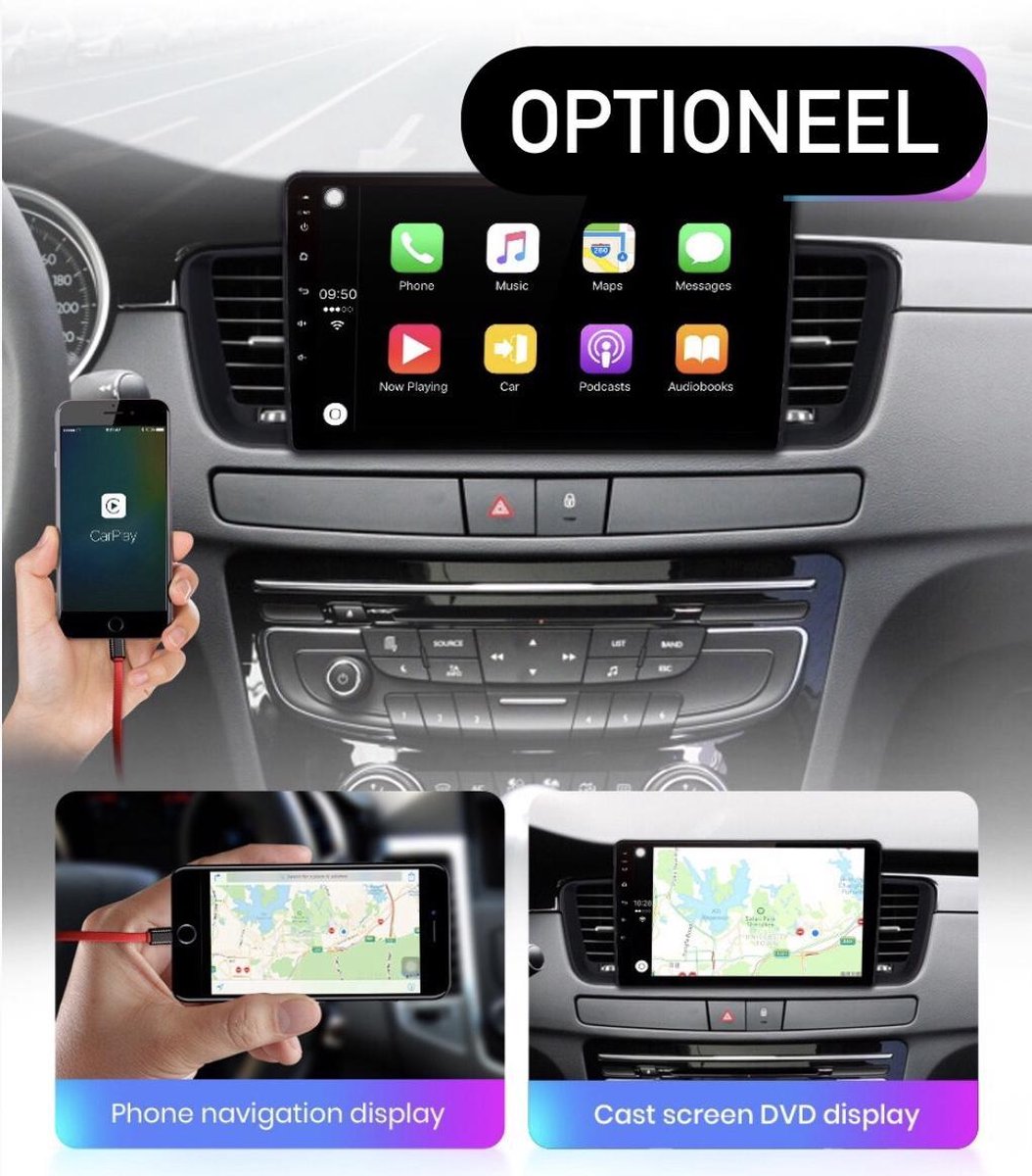 GRATIS CAMERA! Peugeot 508 2011-2018 Android 10 navigatie en multimediasysteem autoradio RDS Bluetooth USB WiFi 2+32GB