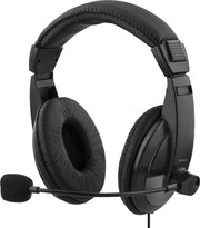 Deltaco - USB Headset - USB Stereo Headset - Volume regelaar - Headset met microfoon voor PC - Headset voor Thuiswerk