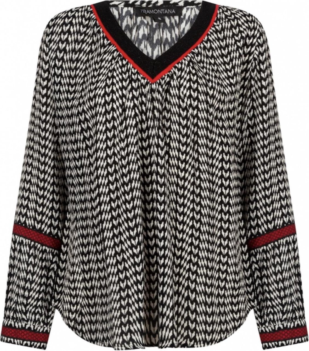Wijde Top met Aztec print