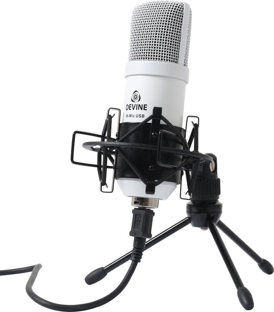 Devine M-Mic USB W condensatormicrofoon wit