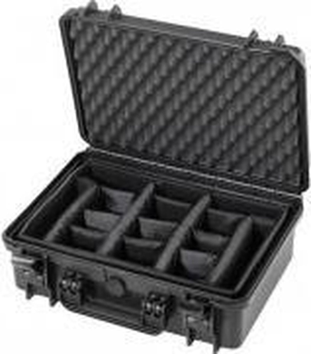 Gaffergear camera koffer 043 zwart   - Met klittenband vakverdeling    -  36