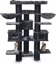 Petrebels Savannah 200 krabpaal - Pepper - 200 cm hoog - zware kwaliteit