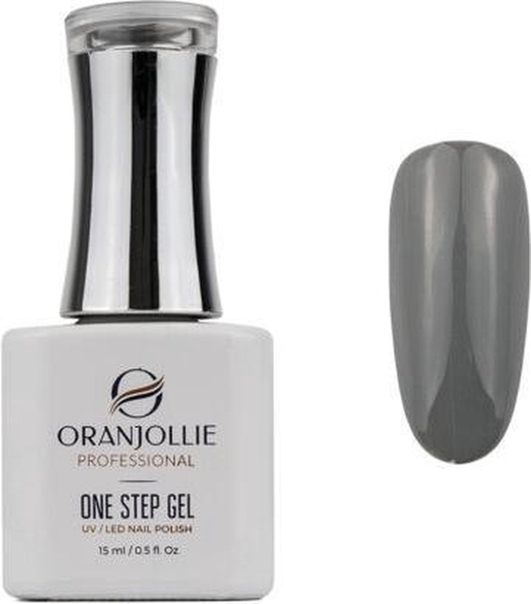 Oranjollie Eén Stap Gel UV/LED - Nagellak – Nail Polish - Grijs - OS130