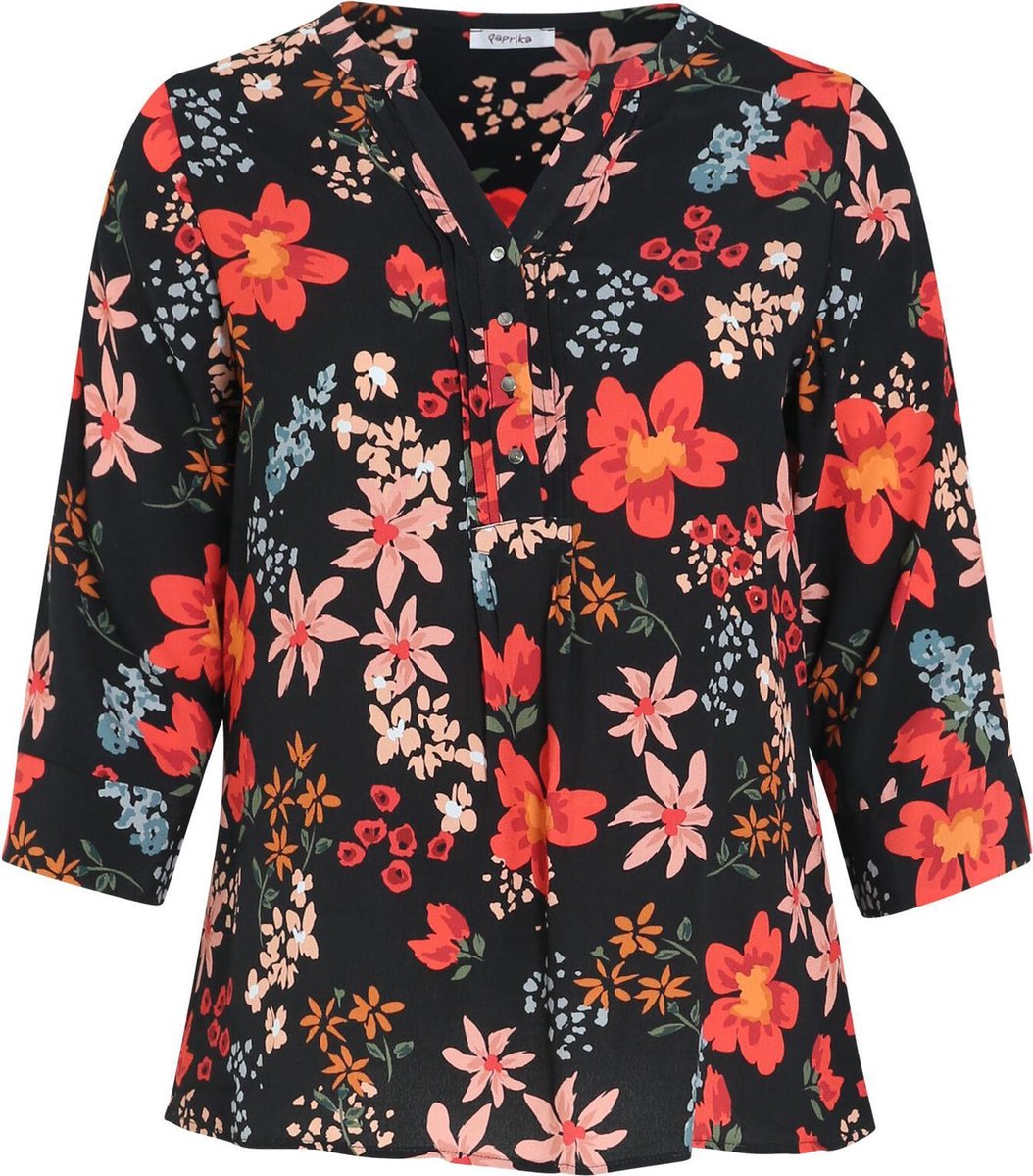 Blouse Iris met bloemenprint