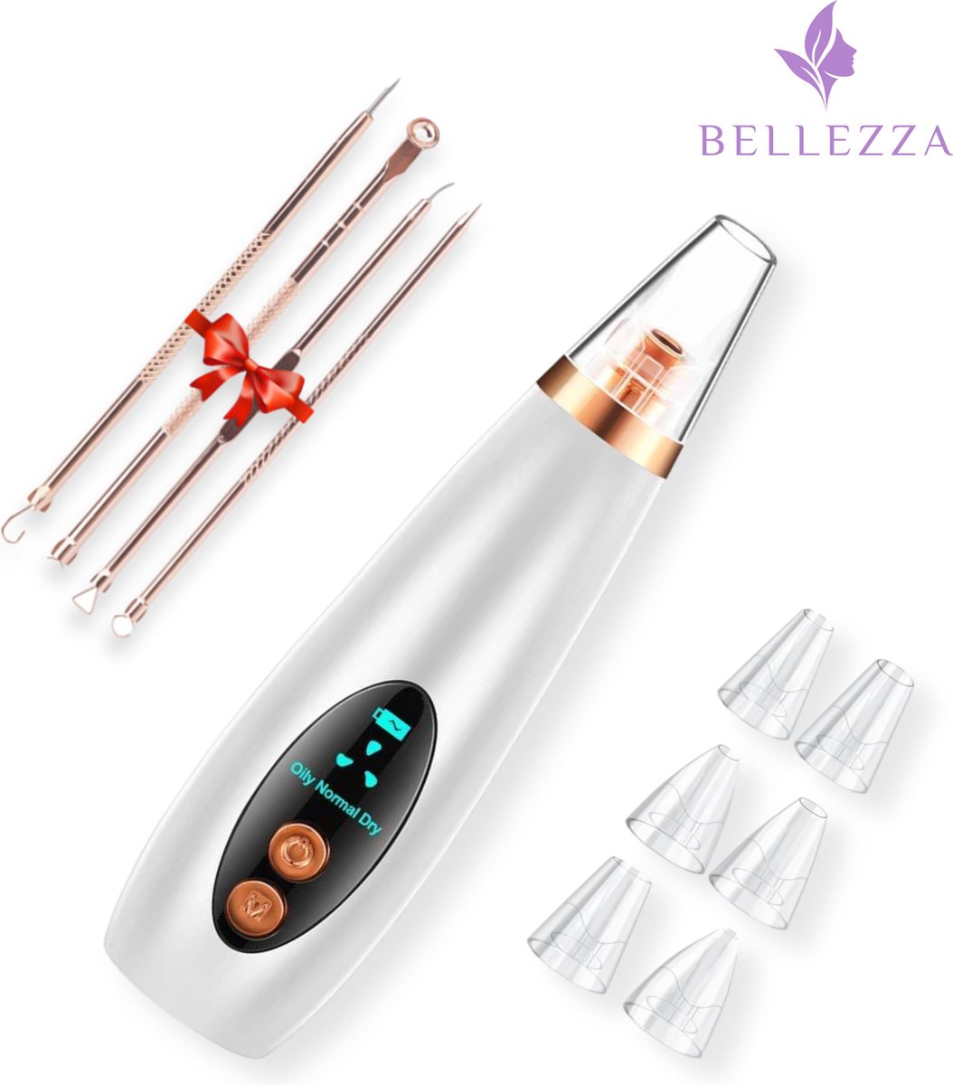 Blackhead Remover Vacuum - Mee Eters Verwijderen - 3 Snelheden - Mee eters Verwijderaar - Puisten Verwijderaar - Gezichtsreiniger - Oplaadbaar