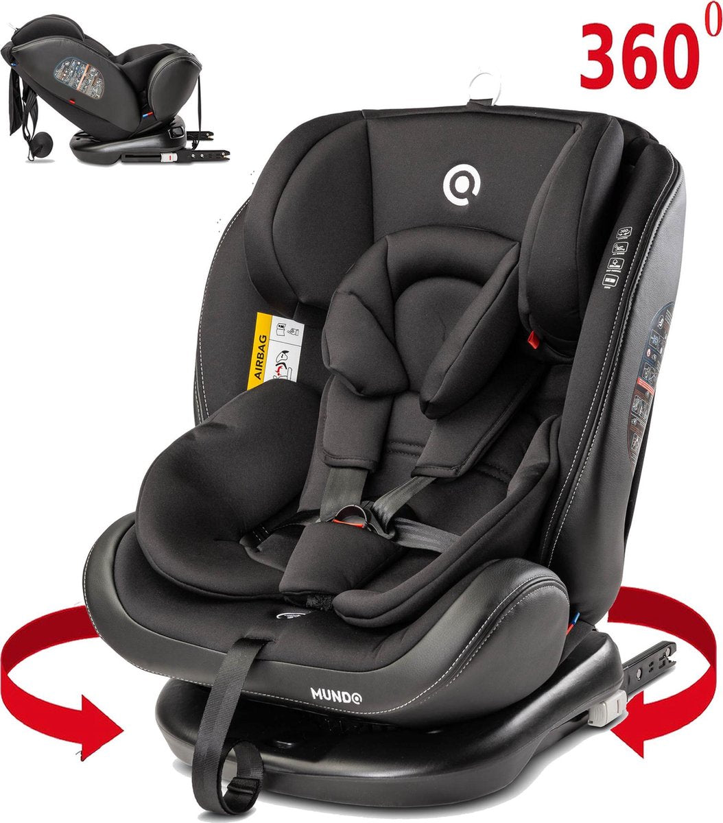 Mundo Rotario isofix Autostoel omkeerbaar groep 0+1+2+3 (tot 12 jaar) voorwaarts en achterwaarts vervoeren