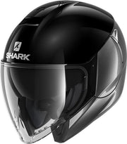 SHARK CITYCRUISER DUAL BLANK open Jethelm Motorhelm Grijs Antraciet Zwart AKA maat M