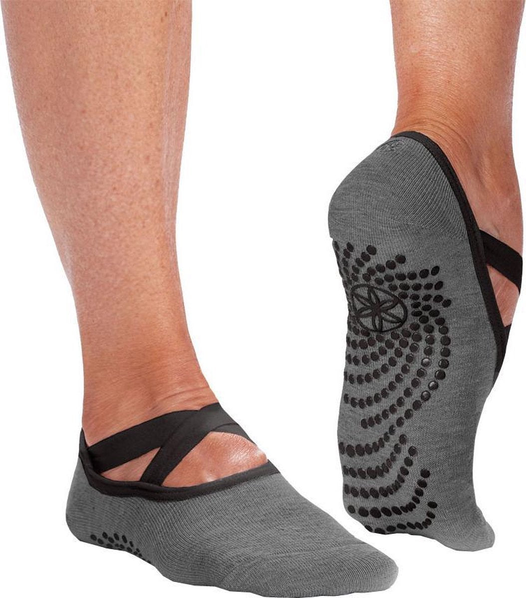 Gaiam Grippy Barre Socks Sportsokken Dames - Grijs - Maat 36-40