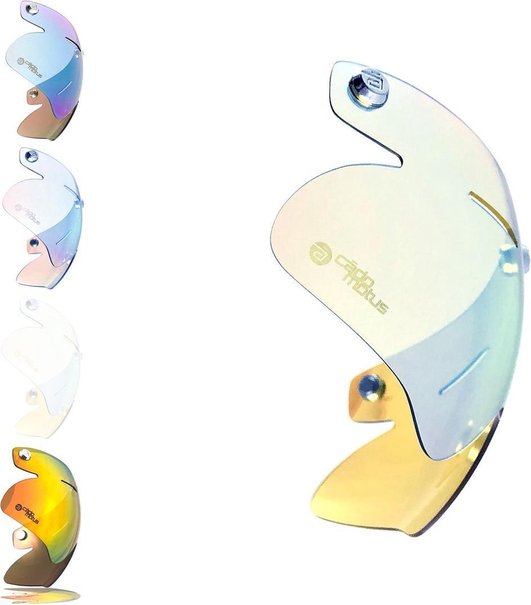 SKYfall vizier voor Omega Aerohelm | Schaatshelm | Fietshelm (gele lens