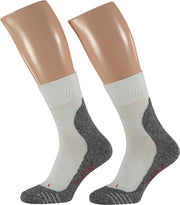 Xtreme Sportsokken Coolmax Katoen Wit/grijs Mt 35/38 2-pak