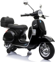 Vespa PX 150 zwart electrische kinderscooter