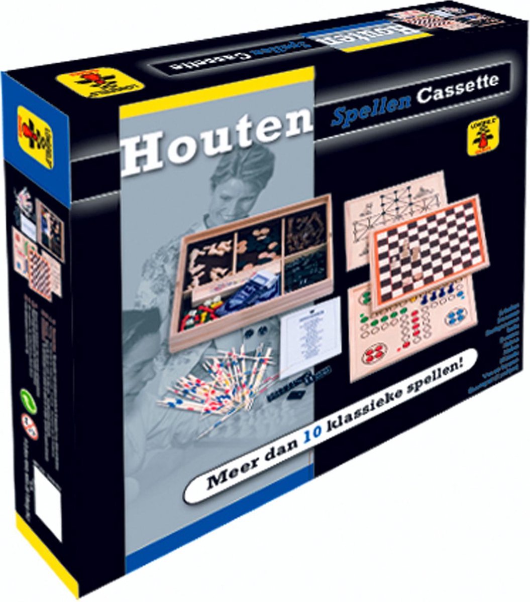Longfield Games Meerspellen Cassette - Hout