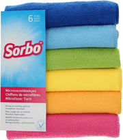 Sorbo Microvezeldoek - 6 stuks - Assorti