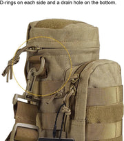 Sniper Bottle Pouch 1000D Nylon Tactical EDC Bidonhouder met afneembare schouderriem kleur bruin / paintball