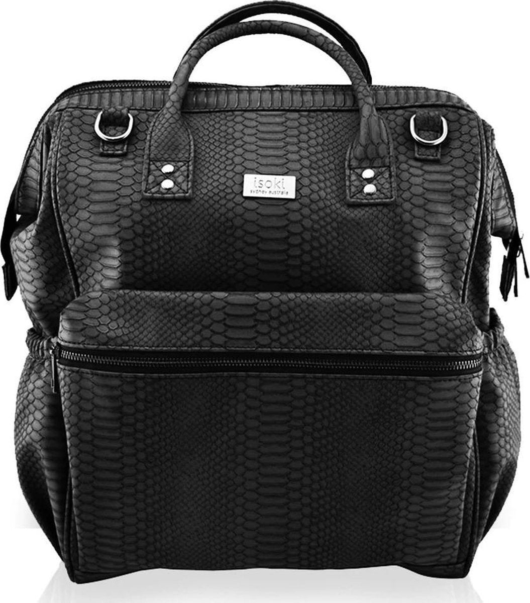 Isoki Luiertas Byron Backpack - Mumba Black Zwart