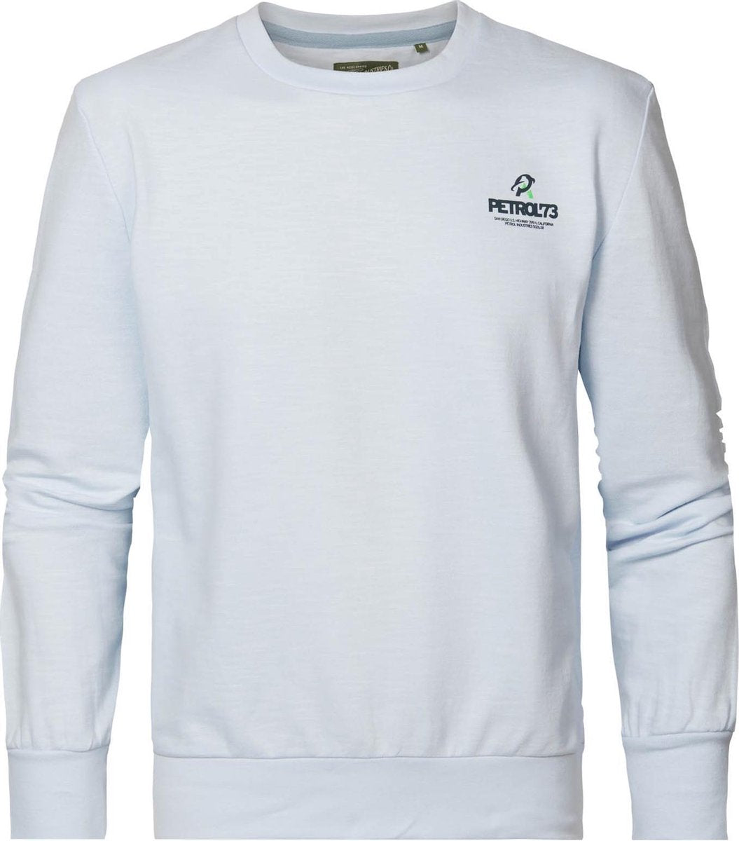 Petrol Industries - Heren Klassieke sweater - Blauw - Maat M