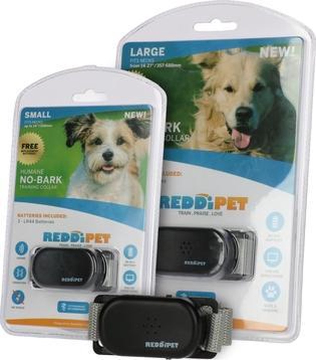 RelaxPets - Reddipet - Trainingshalsband - Anti-blafband - Halsband - No-Bark - Large