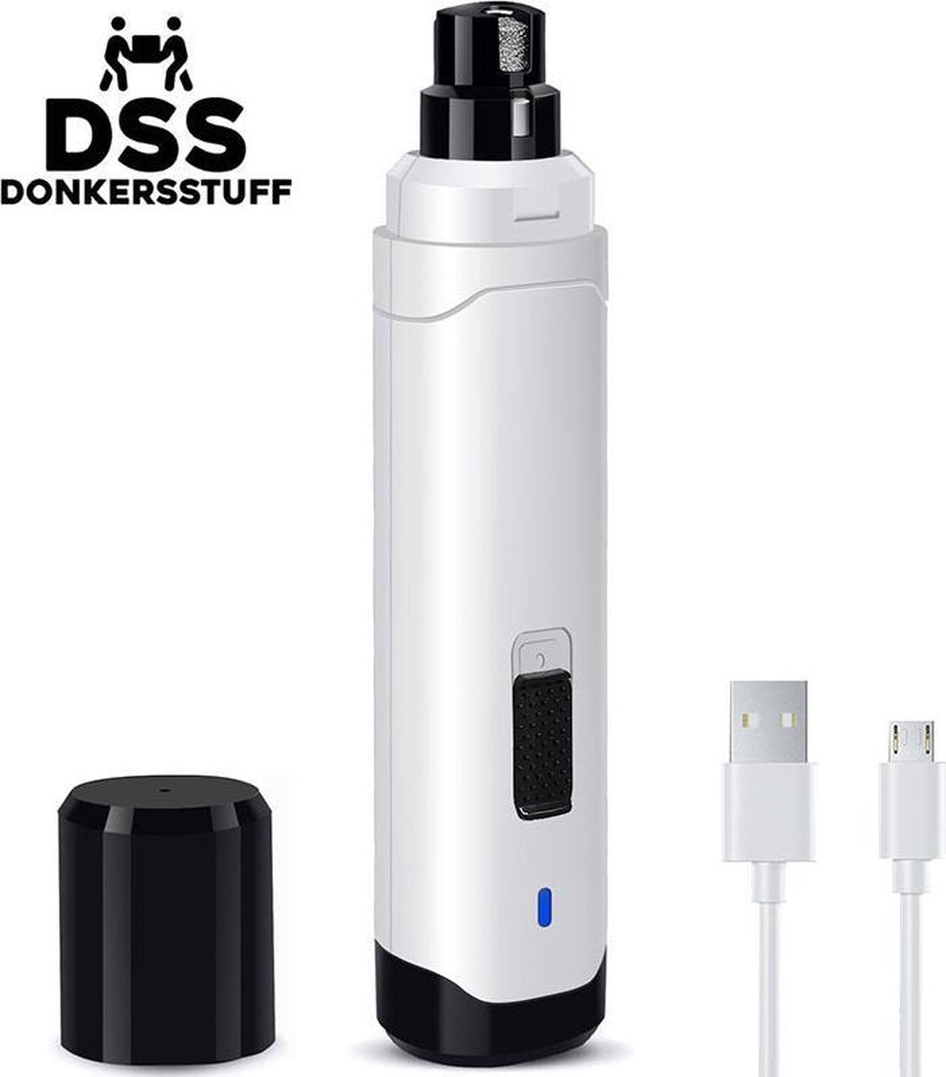 Donkersstuff - Knipper - Schaar - Trimmer - Oplaadbaar - Draadloos - Diamant Vijlkop - Honden/Katten/Dieren - 3 verschillende groeves - 2 verschillende snelheden