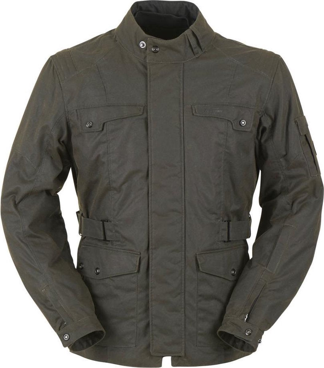 Furygan Thruxton Waxy Brown Textile Motorcycle Jacket L