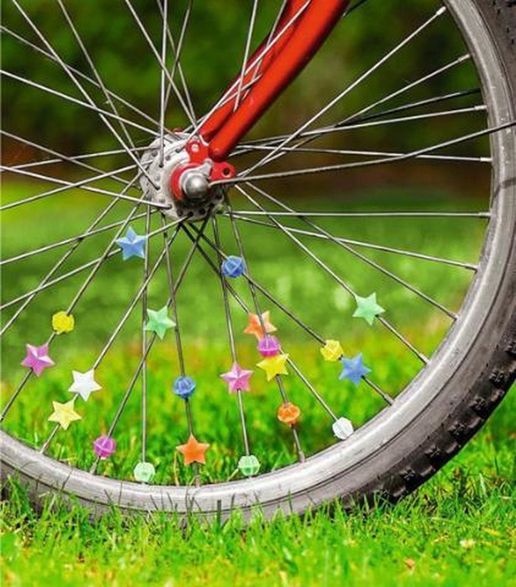 Spaakdecoratie - kinderfiets - ster