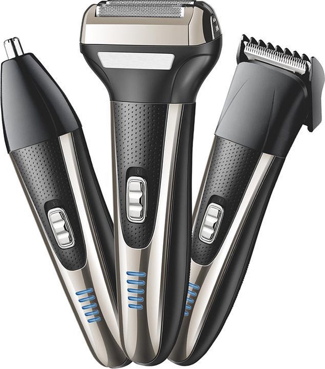 3 in 1 Scheerapparaat - Baardtrimmer - Neustrimmer - Multigroomer - Trimmerset