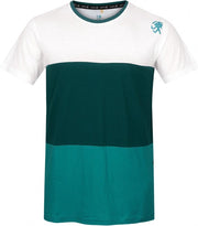 Rafiki T-shirt Leonidio Heren Katoen Groen/wit Maat L