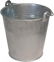 Emmer / teil van zink met handvat - 12 liter - metaal