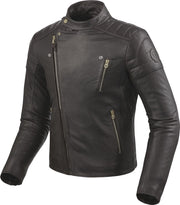 REV'IT! Vaughn Dark Brown Leather Motorcycle Jacket 56