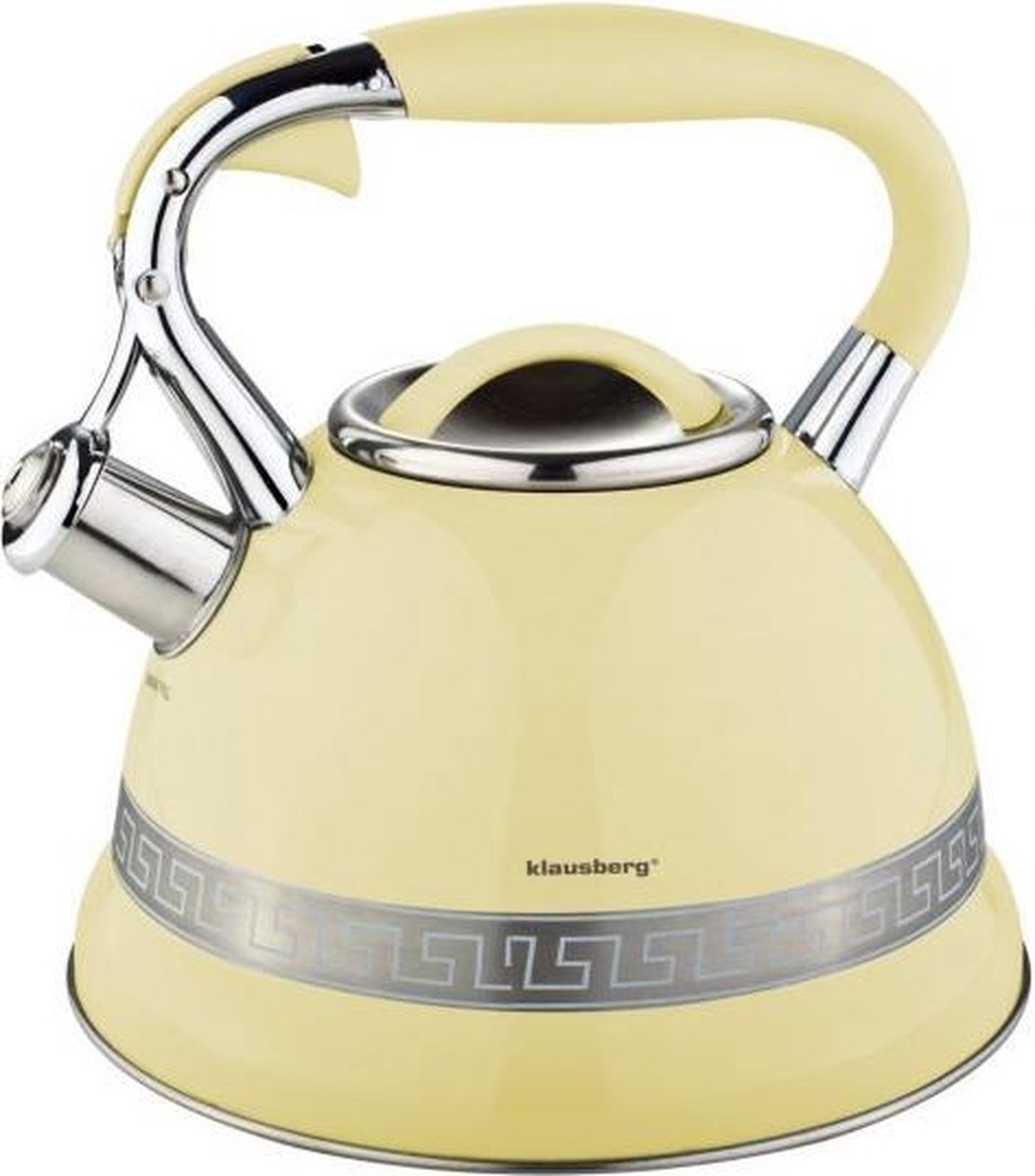 Klausberg 7246 c - Fluitketel - 2.7 liter - Creme - Magic colour