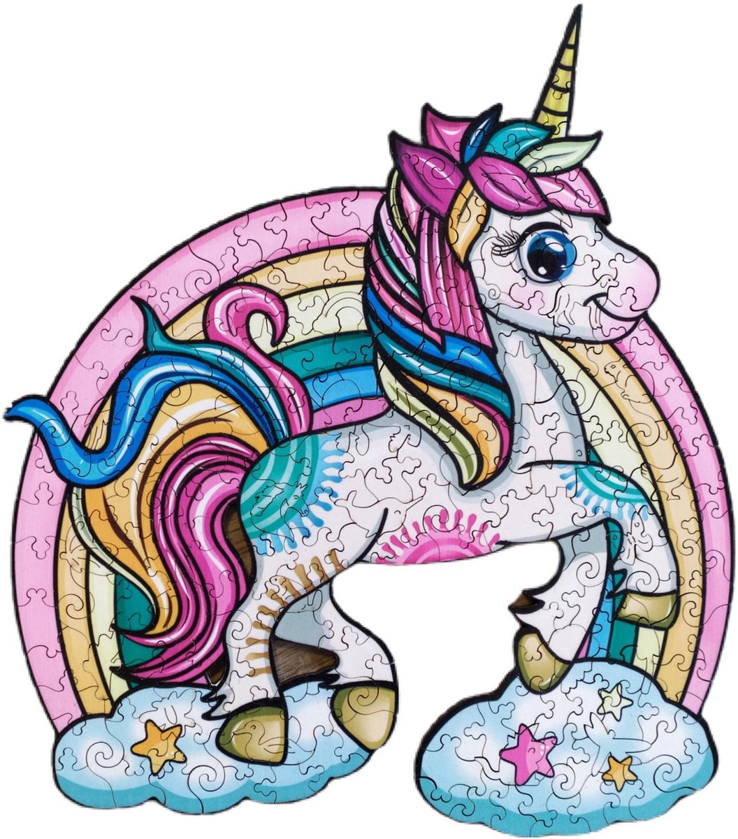 Legpuzzel Unicorn 027 A4 | houten puzzel | 150 stukjes | dierenpuzzel| meer dan 50 verschillende modellen
