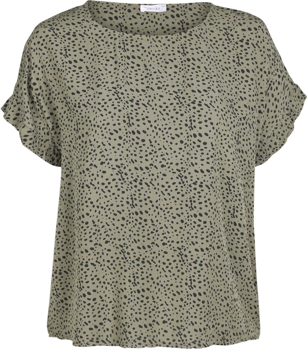 Blouse in bedrukte viscose