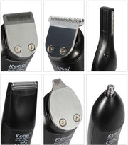 Kemei KM-5033 - Oplaadbaar 11 in 1 trimmer - Baardtrimmer - Snortrimmer - Neustrimmer - Tondeuse - Gezichtsverzorging - Draadloos