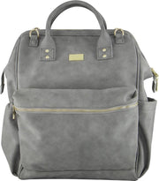 Isoki Luiertas Byron Backpack - Toorak Stone Grey Grijs