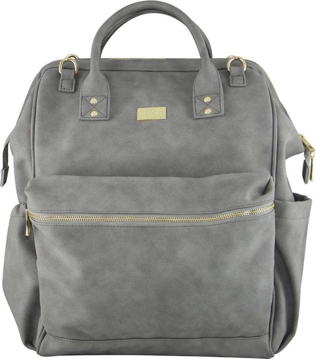 Isoki Luiertas Byron Backpack - Toorak Stone Grey Grijs
