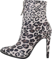 Laars leopard print met hak maat 40