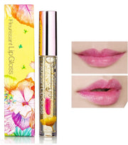 GLAMFOX Honey Flower Lipgloss - 24K Goud Poeder - 100% Honing Bloem – Korean Skincare - Lip Plumper Transparant - Lippenbalsem - Essence Lipgloss Doorzichtig - Lipgloss - Moederdag Cadeautje