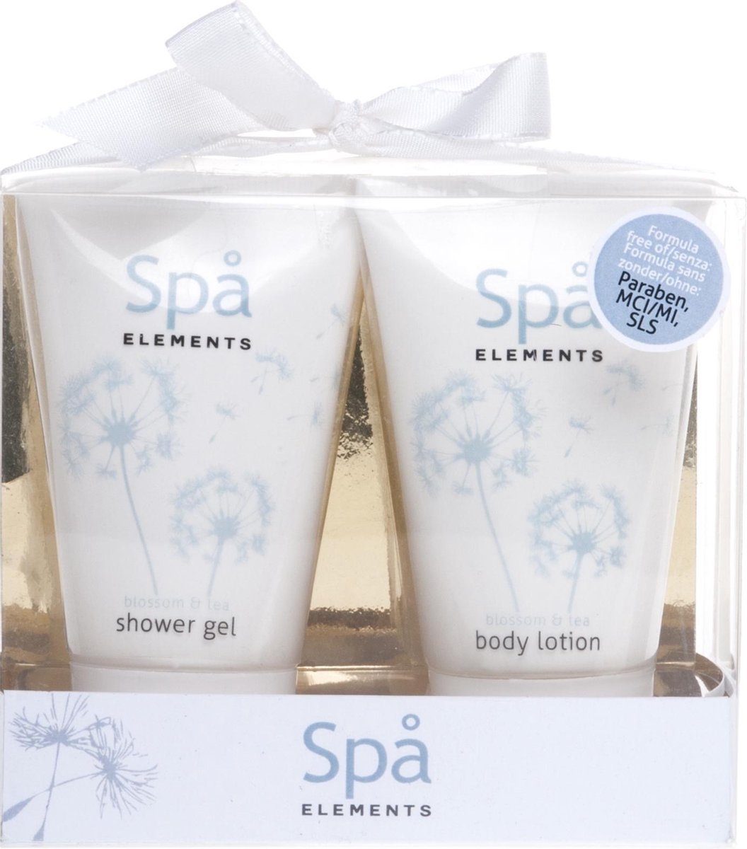 Treffina Badgeschenkset Spa Elements 2-delig Wit