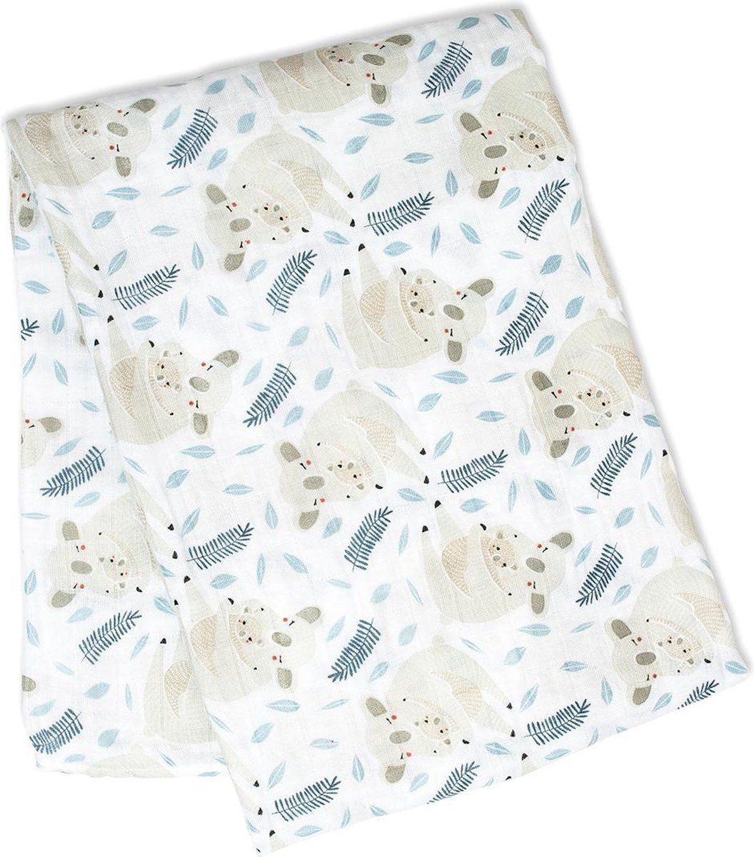 Lulujo swaddle 100% katoen 120x120 - Modern Koala